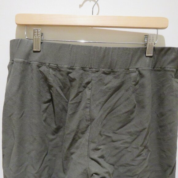 EILEEN FISHER System Washable Stretch Crepe Slim Ankle Pant in Rye Minimalist - Picture 7 of 11